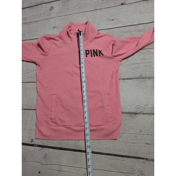 Victoria's Secret Pink 86 Half Zip Hot Pink Pullover Women's XS 973 - Picture 5 of 7